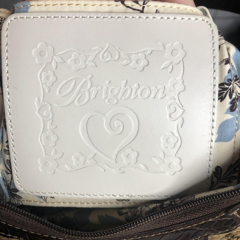 Brighton weave wicker leather brown handbag medium image 11