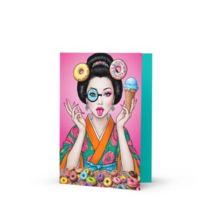 Tokyo Donut Muse / Greeting card / Japanese Aesthetic Greeting card / Premium Edition