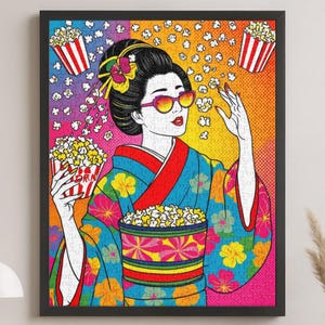 Butterburst Whimsy –  jigsaw puzzle Retro Maiko Snack Time Puzzle (252,520 Pieces) – MaikoPop03