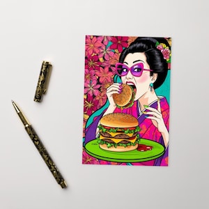 Tokyo Burger Queen / Standard Postkarte / Japanische Ästhetik Postkarte / Premium Edition