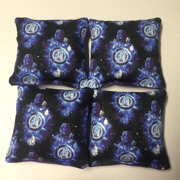 Cornhole bags Set of 4 Marvel Thanos Galaxy