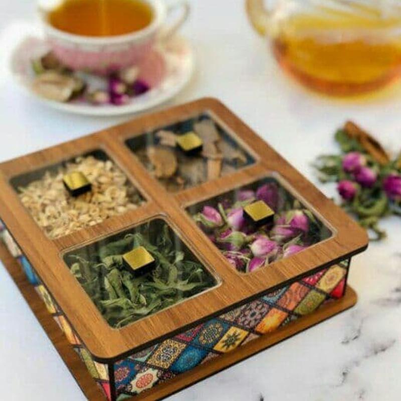 Snack Box Cd R Wooden Snack Box CDR File – 4-compartment Laser Cut Design for Candy ...