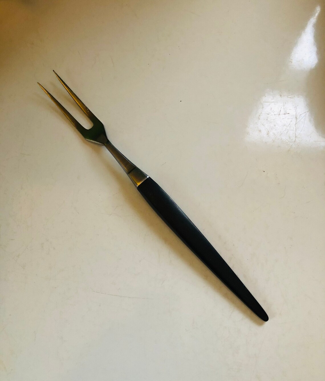 Danish Modern Meat Carving Fork Steel Stanley Roberts Etsy