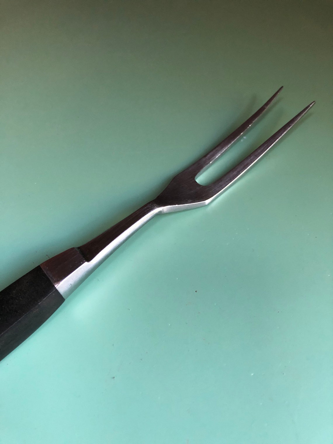 Danish Modern Meat Carving Fork Steel Stanley Roberts Etsy