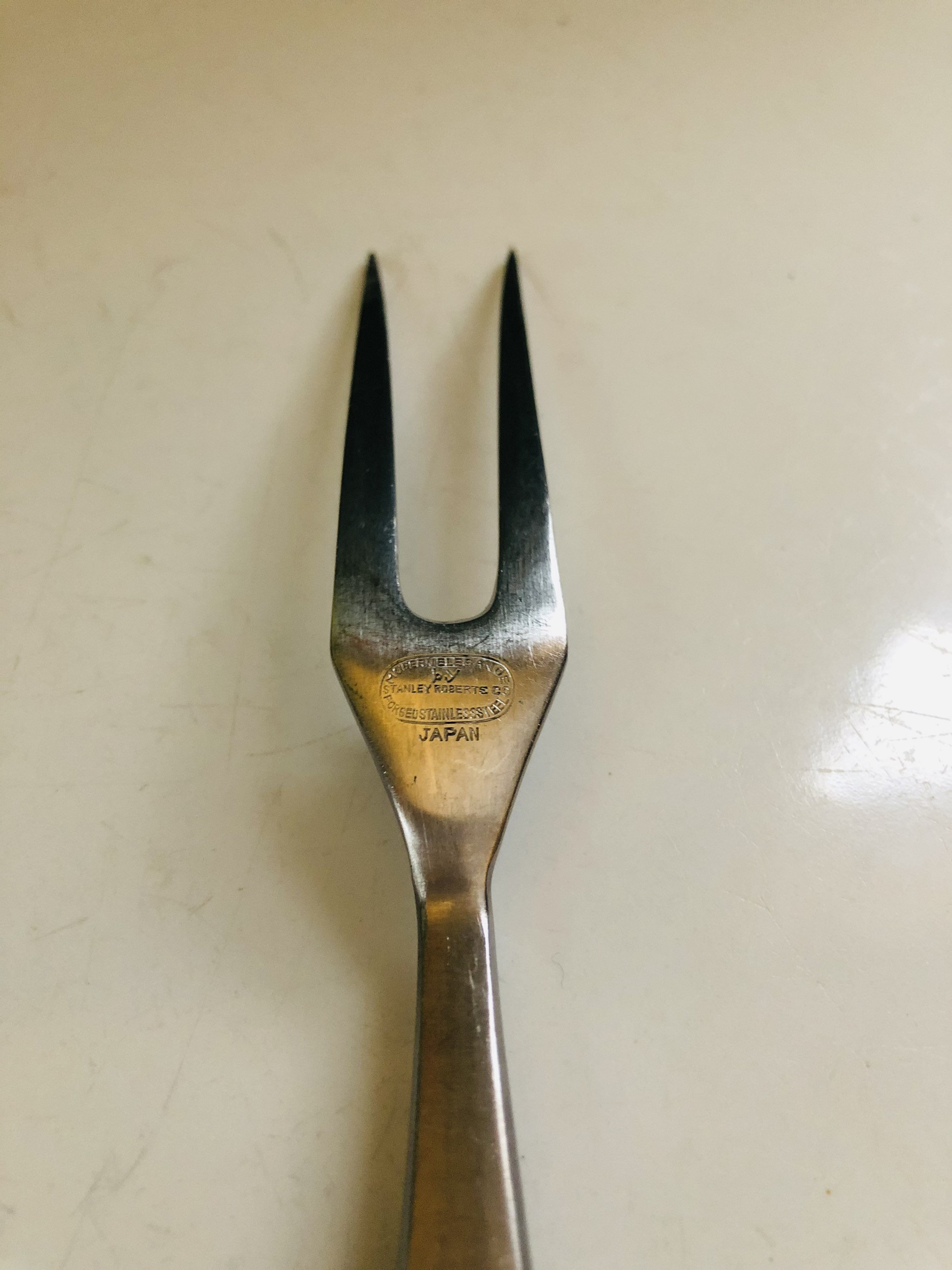 Danish Modern Meat Carving Fork Steel Stanley Roberts Etsy