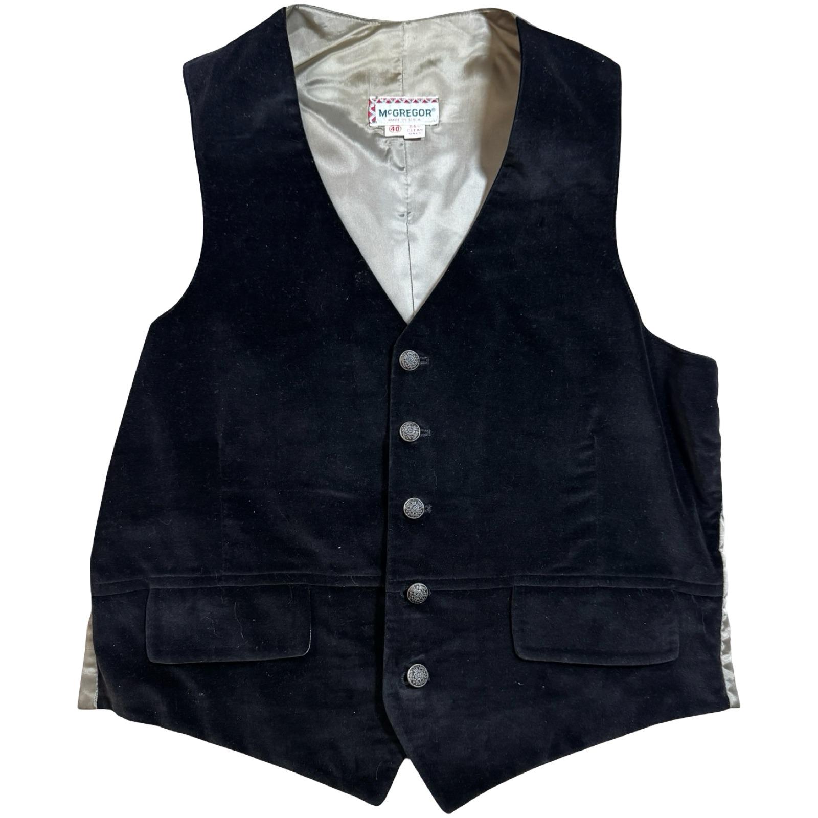 60s Black Vest - Etsy