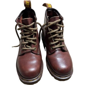 VNTG Men\'s Dr. Marten Brown Leather and Suede \