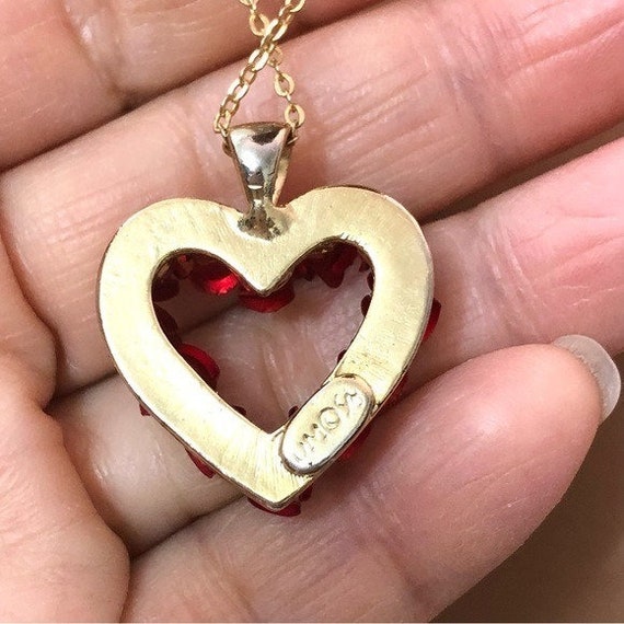 Danbury Mint 98 Dozen Roses Heart Necklace Valentine Love Etsy