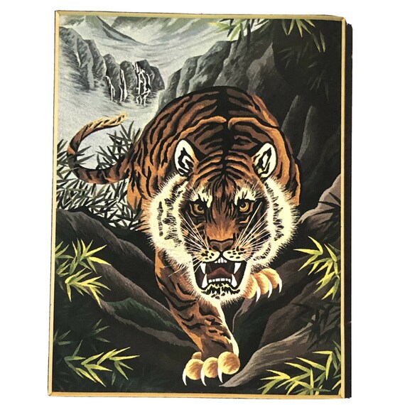 Bunka Embroidery Kit Tiger Matsuhato Brand Kit 2803 Japanese Etsy
