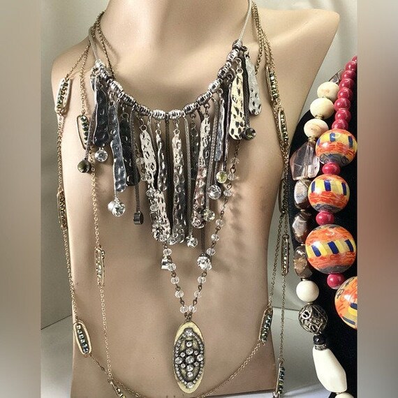 Necklace Jewelry Lot Vintage to Now 80s 90s Costume Jewelry Bundle