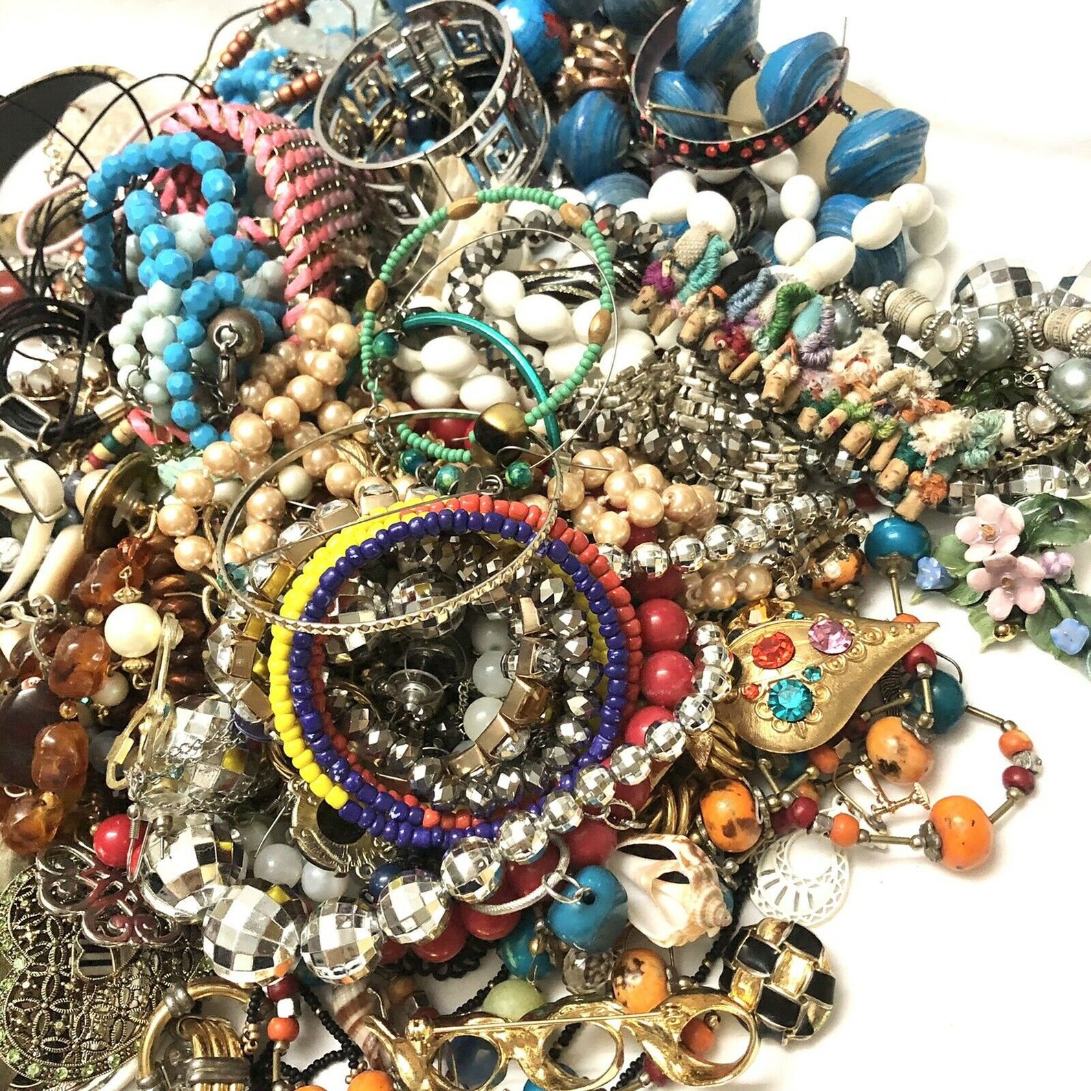 1 1/2 LB Untested Jewelry Lot Unsorted Vintage To Modern | Etsy