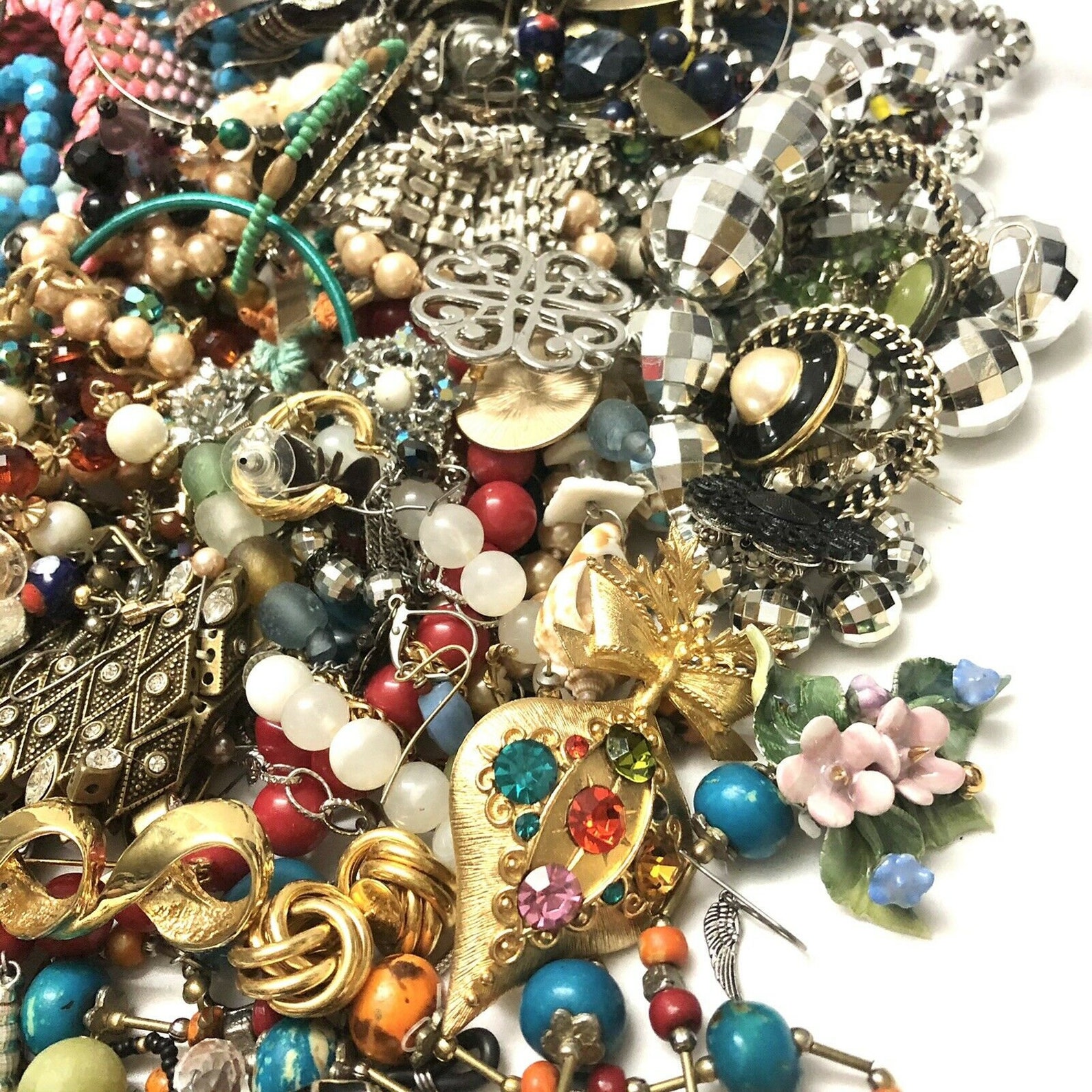 1 1/2 LB Untested Jewelry Lot Unsorted Vintage To Modern Etsy