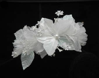 Flower Wedding Headband Butterfly Headpiece Bridal Headpiece, Rustic Wedding Hair Accessories, Bohemian Wedding, One of a Kind
