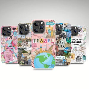 Travel Phone Case - Kawaii Starry Sky Cover for iPhone 16 15 14 13 & Samsung S25 S24 S23 Ultra-Soft TPU Cartoon Case for Girls - Gift Idea