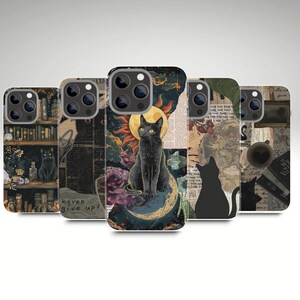 BlackCat Phone Case - Kawaii Starry Sky Cover for iPhone 16 15 14 13 & Samsung S25 S24 S23 Ultra-Soft TPU Cartoon Case for Girls - Gift Idea