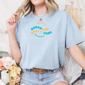 Ocean Vibes Unisex T-Shirt, Beach Lover Gift, Summer Casual Wear, Salty Hair Tee, Ocean Aesthetic, Coastal Fashion