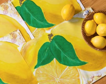 Juego de manteles individuales Sunshine Lemons