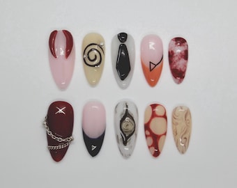 Devil Contract chainsaw man— Anime-Inspired Press On Nails