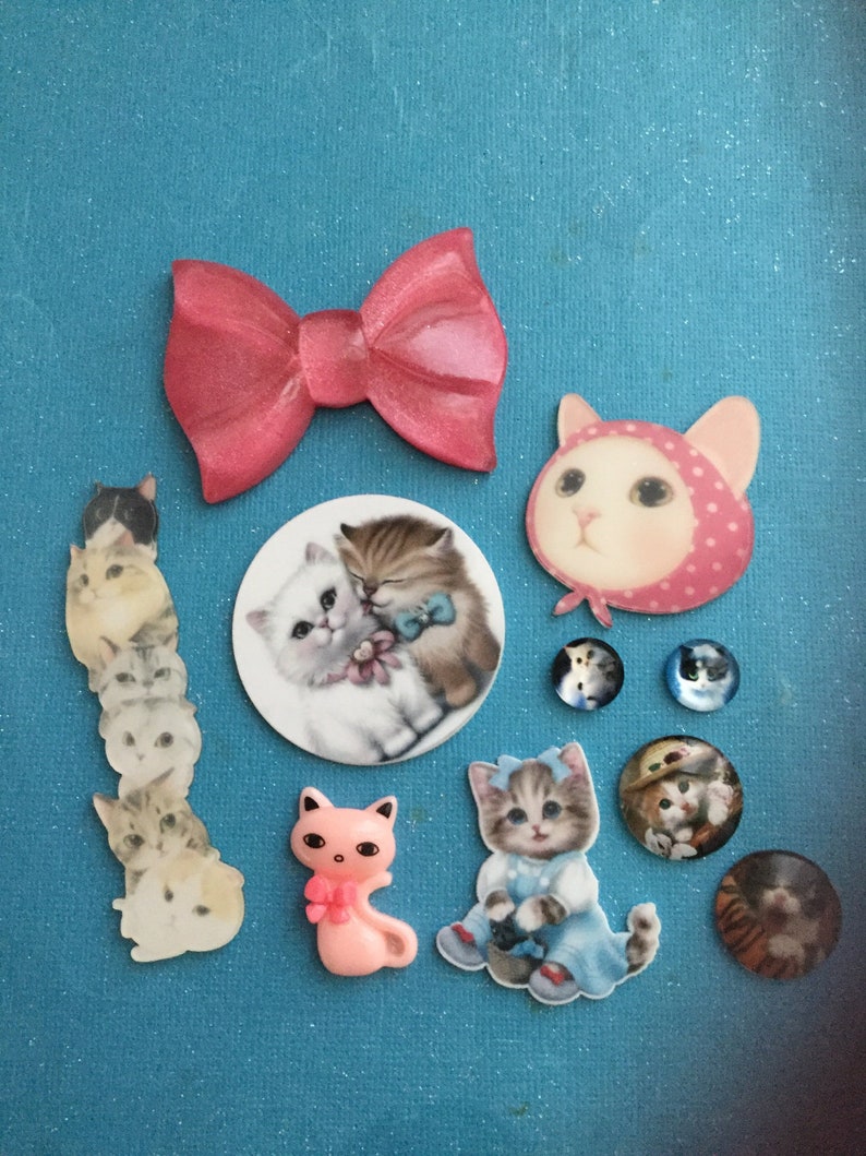 6 or 10 Piece Kawaii Craft Cabochon Mix 3 CHOOSE QUANTITY UK Seller