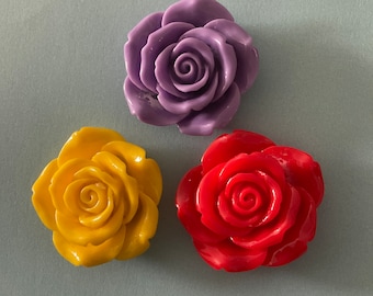10 Perline A Forma Di Rosa In Argilla, Foglie Verdi, 15 Mm, Fatte A Mano, Per Creazione Gioielli