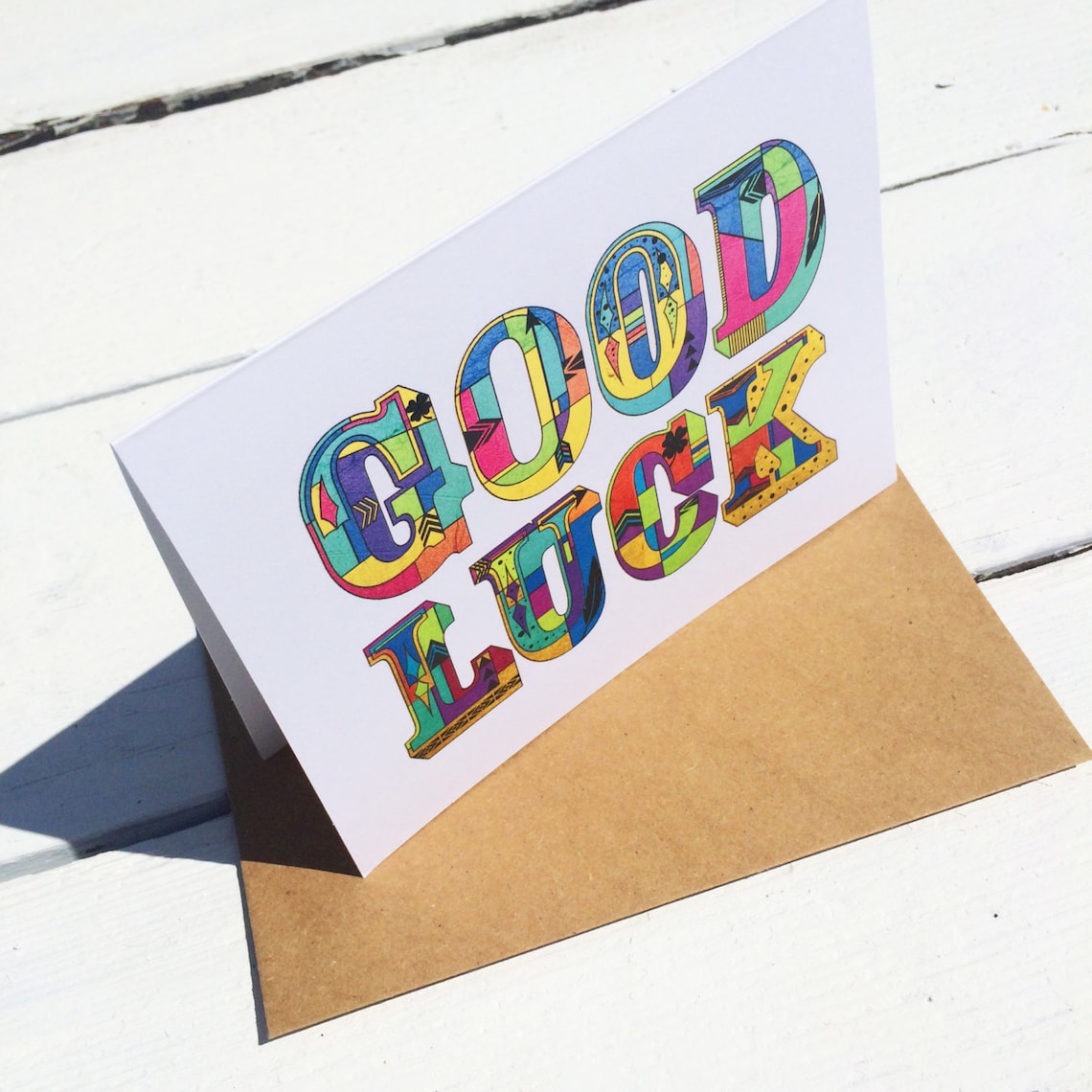 Good Luck Greeting Card - Etsy