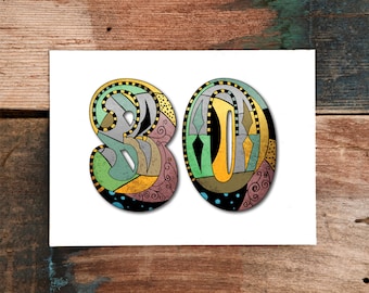 Happy 30th Birthday Greeting Card
