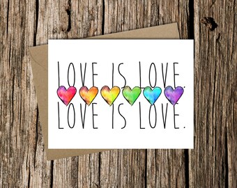 Love Is Love Greeting Card