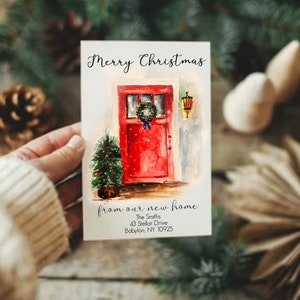 Merry Christmas - New Home - Personalisierbare Karte / Erste Weihnachten in Deinem neuen Zuhause
