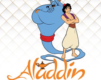 Aladdin Clip Art: Magic Lamp SVG, Arabian Prince Birthday (Digital Download)