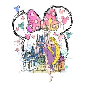 Rapunzel PNG Bundle, Rapunzel Png Files for Cricut and Silhouette, Tangled Clipart Digital Download, Tangled PNG Mega Bundle, Princess Png