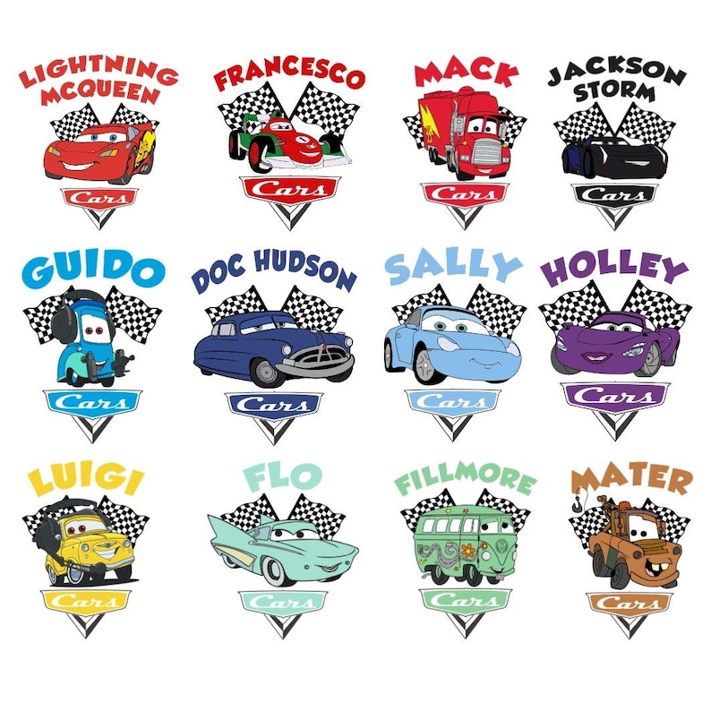 Lightning Mcqueen Png Bundle, Cars Cricut Files (digital Download ...