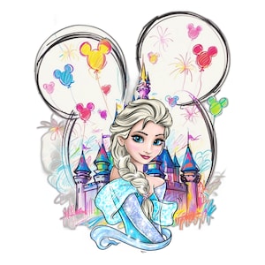 Frozen PNG,  Frozen Birthday Png, Sublimation Design, Instant Download,Frozen Clipart, Princess Png Clipart, Anna Elsa Olaf, Frozen Birthday