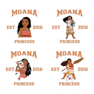 Moana PNG Bundle, Moana Png Files for Cricut, Baby Moana Png, Princess Png for Shirts, Birthday Girl Png Cut Files, Moana Clipart