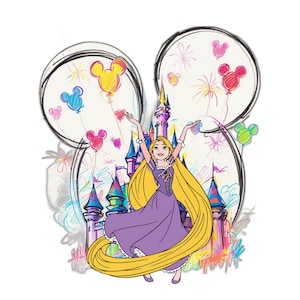 Rapunzel PNG Bundle, Rapunzel Png Files for Cricut and Silhouette, Tangled Clipart Digital Download, Tangled PNG Mega Bundle, Princess Png