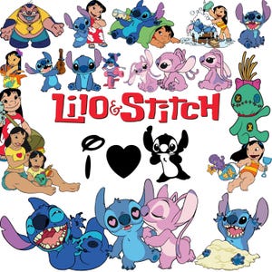 Lilo and Stitch SVG Bundle: 50+ Einzigartige Designs, Clipart (PNG, DXF-Dateien)