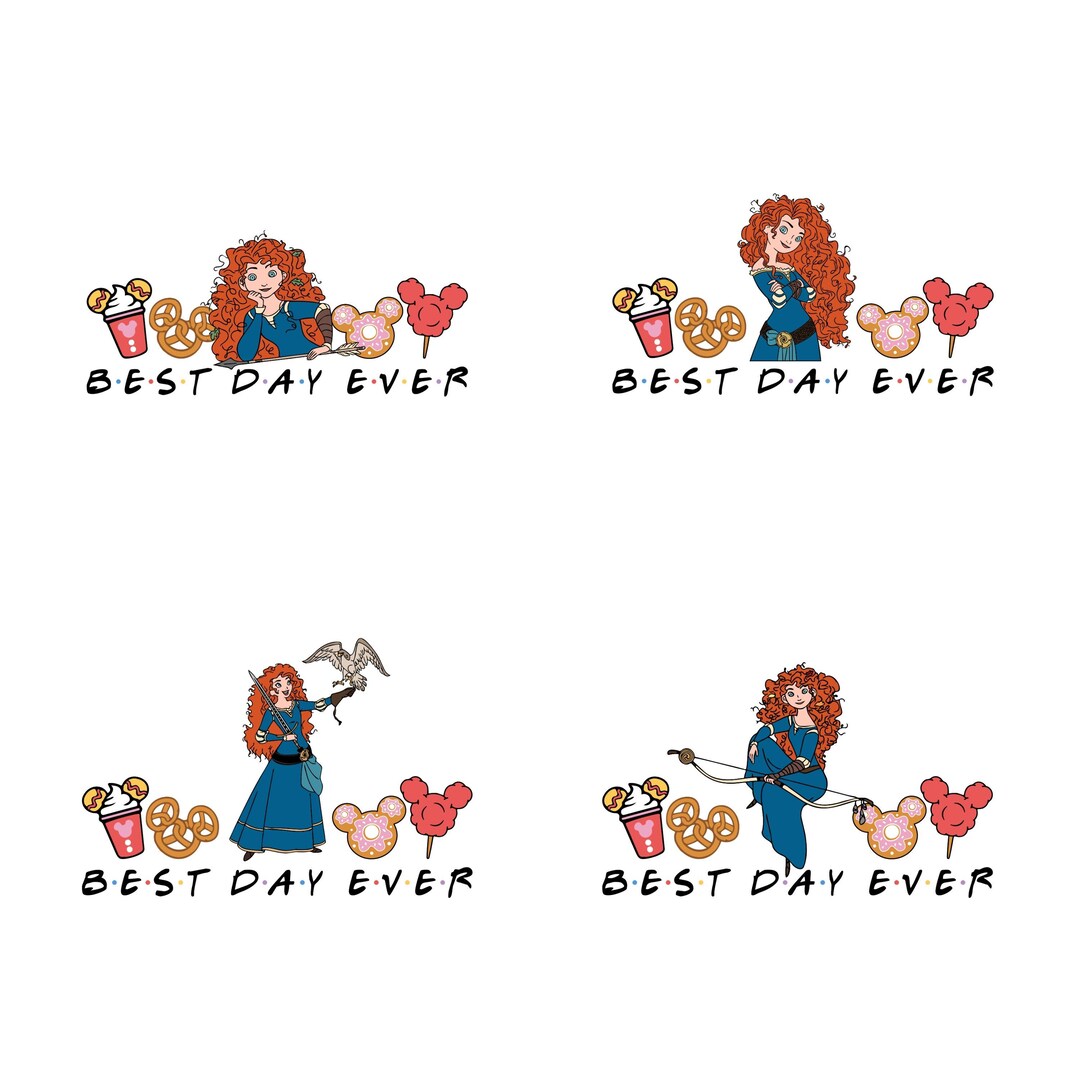 Brave Movie PNG Bundle: Merida Clipart, Cricut Cut File (digital ...