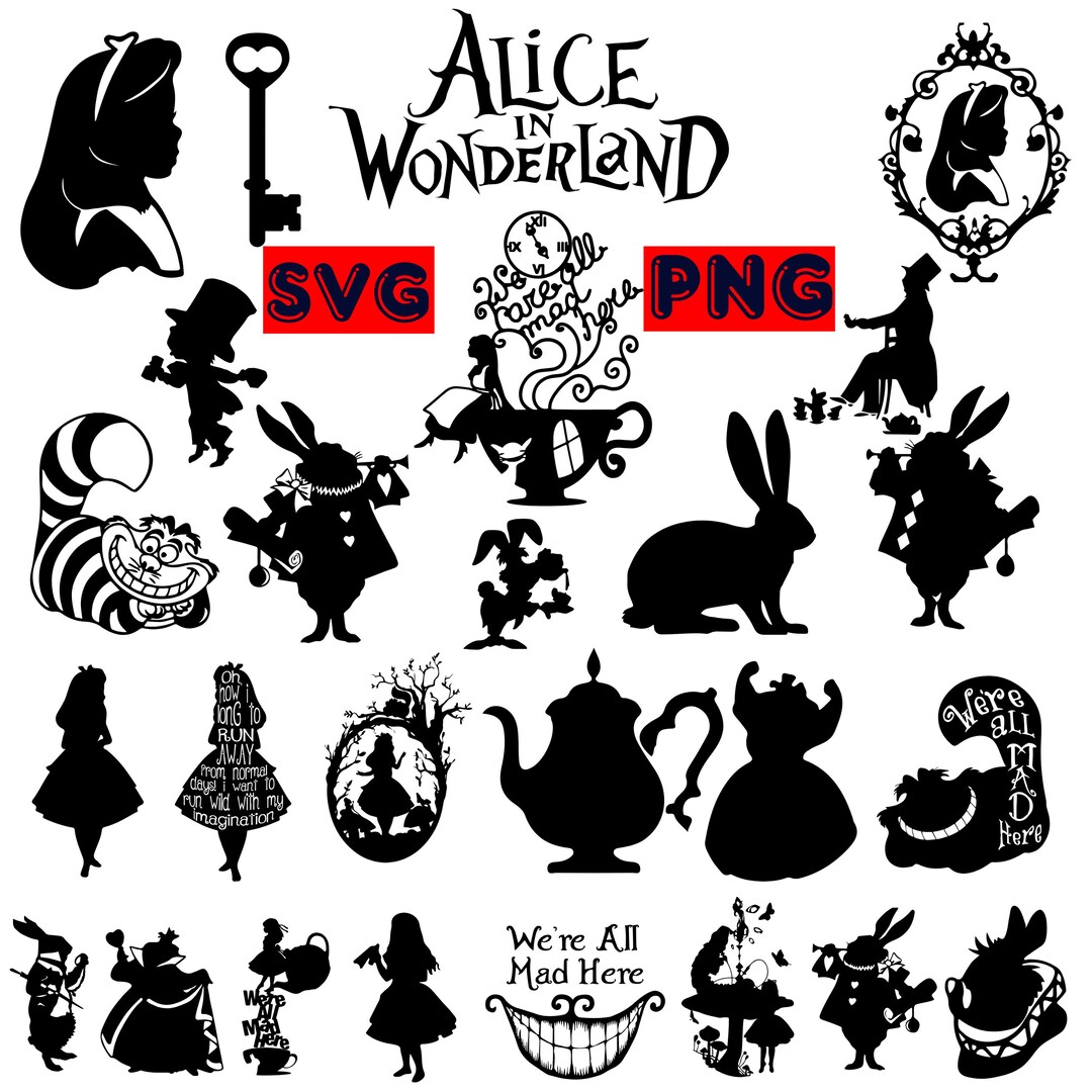 Alice in Wonderland SVG Bundle, Alice SVG, Princess Svg, Alice in ...