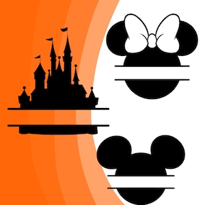 Castle Svg Bundle, Princess Png, Castle Clipart, Heart Head Mickey Mouse, Magic Kingdom Png, Cut files for Cricut Silhouette, Mega Bundle