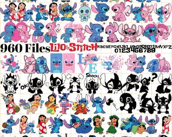 Lilo and Stitch SVG Bundle: Clipart, Vector Cut Files (Digital Download)
