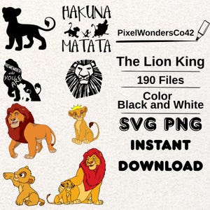 The Lion King PNG Cliparts Bundle, The Lion King PNG Cliparts for Sublimation, The Lion King Clip Arts Collection, The Lion King PNG Bundle