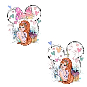 Beauty and the Beast Clipart, Belle PNG, Beast PNG, Castle, Princess clip art, Hand drawn, Cute, Kids, Decoration, Princess Belle Png