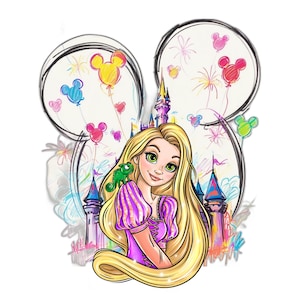 Rapunzel PNG Bundle, Rapunzel Png Files for Cricut and Silhouette, Tangled Clipart Digital Download, Tangled PNG Mega Bundle, Princess Png