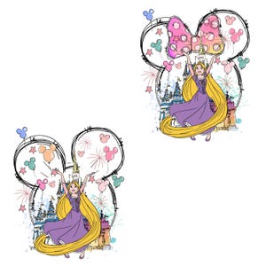 Rapunzel PNG Bundle, Rapunzel Png Files for Cricut and Silhouette, Tangled Clipart Digital Download, Tangled PNG Mega Bundle, Princess Png