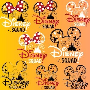 Mickey and Minnie Inspired Png Pack, Mickey Minnie Ears, Mouse Ears and Mouse Bow, Mickey Mouse Head Png, Disney Squad black white and red