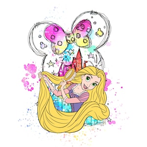 Rapunzel PNG Bundle, Rapunzel Png Files for Cricut and Silhouette, Tangled Clipart Digital Download, Tangled PNG Mega Bundle, Princess Png