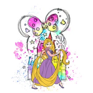 Rapunzel PNG Bundle, Rapunzel Png Files for Cricut and Silhouette, Tangled Clipart Digital Download, Tangled PNG Mega Bundle, Princess Png