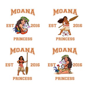 Moana PNG Bundle, Moana Png Files for Cricut, Baby Moana Png, Princess Png for Shirts, Birthday Girl Png Cut Files, Moana Clipart