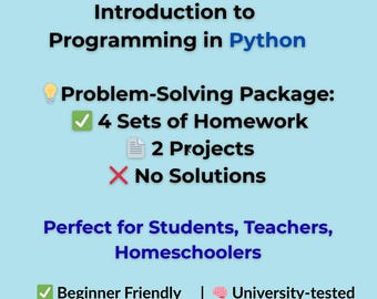 Zadania domowe + projekty z Pythona – ćwiczenia z rozwiązywania problemów dla początkujących | Brak rozwiązań | Ćwiczenia z kodowania w Jupyter
