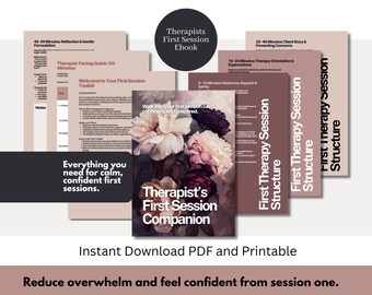 First Session Toolkit for Therapists | Intake Workbooks for Couples, Relationship & General Therapy | Therapist Confidence Bundle