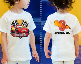 Disney Cars Birthday Custom Shirt, Lightning McQueen Birthday Boy Tee, Pixar Family Trip Pit Crew Shirt, WDW Birthday Tee
